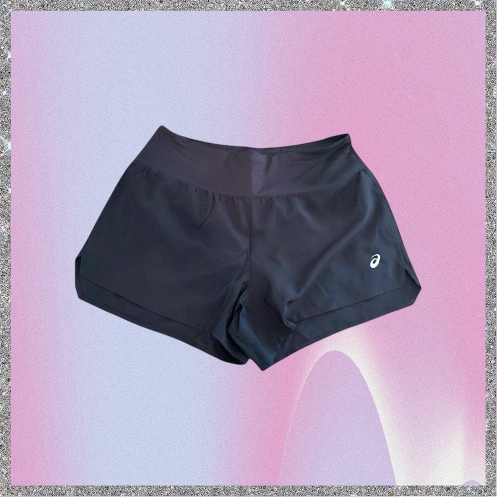 Asics Women's Running Shorts Black Mesh M